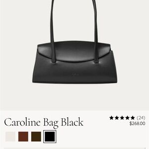 Caroline Black Leather Bag Freja NYC